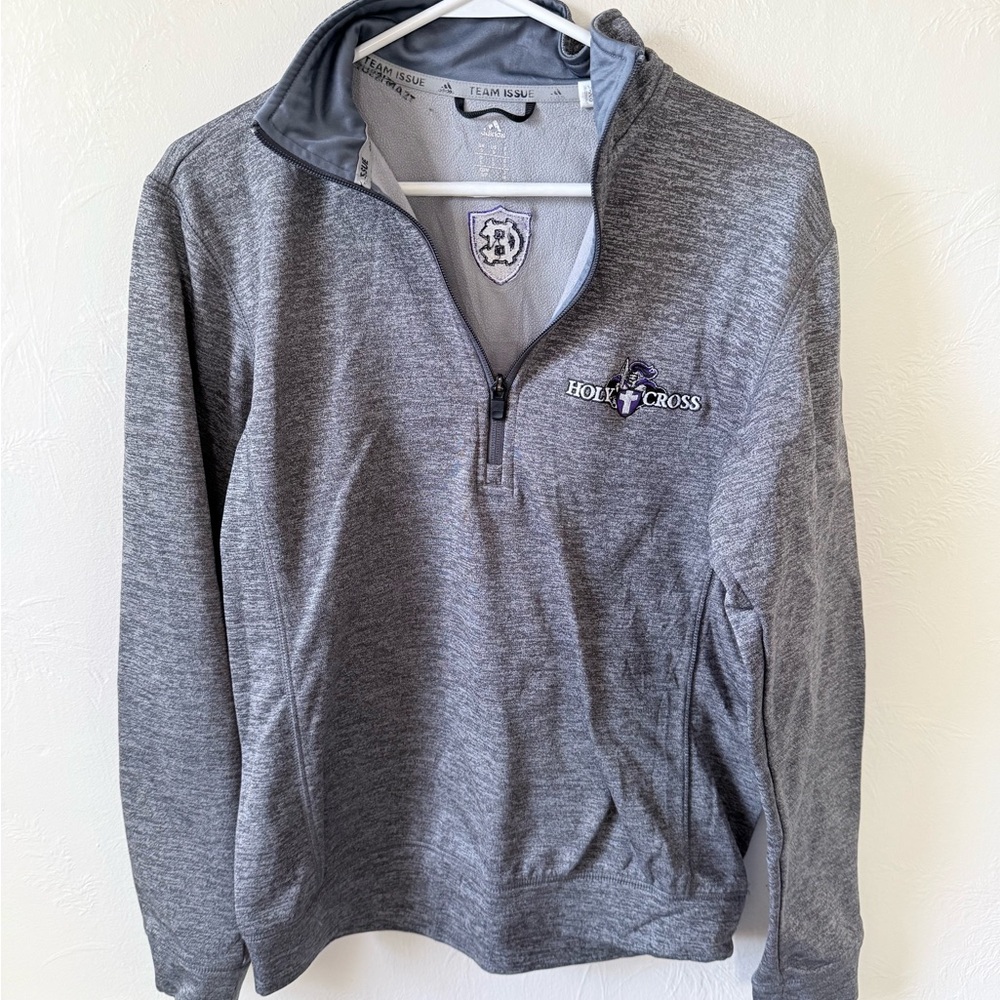 Adidas Gray Fleece with Embroidered Crest